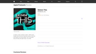
                            6. ‎Skimm This on Apple Podcasts