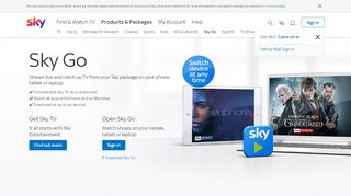 
                            1. Sky Go App - Watch Sky TV on your mobile, tablet or laptop ...