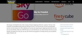 
                            1. Sky Go Firestick | Kodi | Firestick Apps & Addons