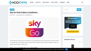 
                            4. Sky Go Kodi Addon installieren – Kodi-Tipps.de