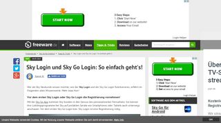 
                            6. Sky Login und Sky Go Login: So einfach geht's! | Freeware.de