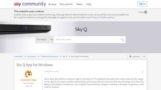 
                            5. Sky Q App for Windows - Sky Community