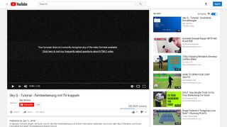 
                            3. Sky Q - Tutorial - Fernbedienung mit TV koppeln - YouTube