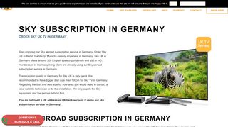 
                            5. Sky subscription in Germany - UK Satelite