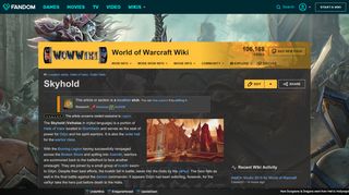 
                            9. Skyhold | WoWWiki | FANDOM powered by Wikia