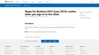 
                            4. Skype for Business 2015 (Lync 2013) crashes when you sign ...