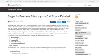 
                            3. Skype for Business Client sign in Call Flow – Detailed ...