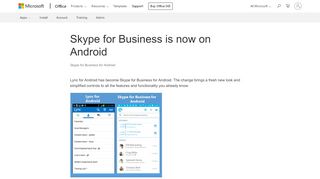 
                            8. Skype for Business is now on Android - support.office.com