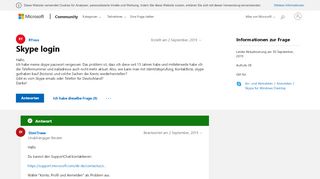 
                            1. Skype Login - Microsoft Community