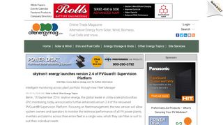 
                            7. skytron® energy launches version 2.4 of PVGuard® Supervision ...