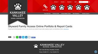 
                            1. Skyward Family Access Online Portfolio & Report Cards - Kankakee ...