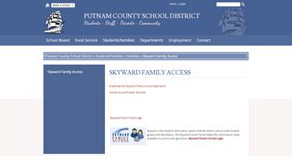 
                            2. Skyward Family Access - Putnam County School District