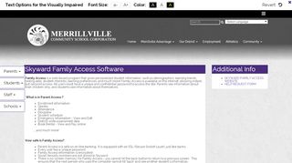 
                            4. Skyward Family Access Software - Merrillville Community School ...