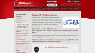 
                            4. Skyward Family Access | Stillwater Area Public Schools - Minnesota