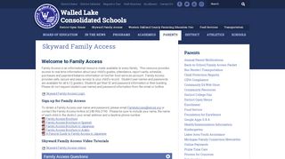 
                            4. Skyward Family Access - Walled Lake Consolidated Schools