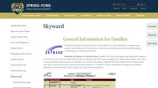 
                            1. Skyward - Spring-Ford Area School District