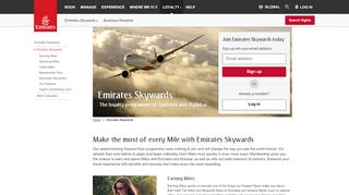 
                            7. Skywards | Emirates Airline