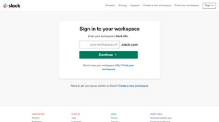 
                            6. Slack: Sign in