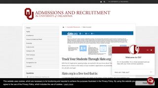 
                            6. Slate Account - The University of Oklahoma