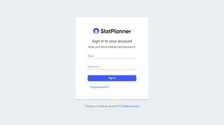 
                            4. SlatPlanner: Sign in