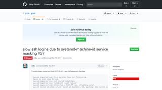 
                            3. slow ssh logins due to systemd-machine-id service masking ...