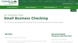 
                            5. Small Business Checking - Chemical Bank