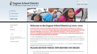 
                            1. Smart Choice School District - Online Application - Eugene School ...