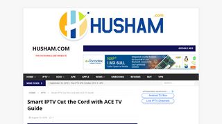 
                            6. Smart IPTV Cut the Cord with ACE TV Guide - husham.com