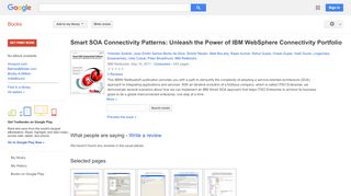 
                            5. Smart SOA Connectivity Patterns: Unleash the Power of IBM WebSphere ...