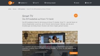 
                            6. Smart TV: Die ZDFmediathek auf Ihrem TV-Gerät - ZDFmediathek