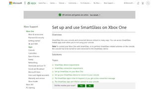 
                            1. SmartGlass Setup on Xbox One