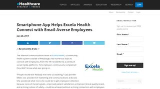 
                            9. Smartphone App Helps Excela Health Connect with Email-Averse ...