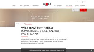 
                            1. Smartset Portal - WOLF Heiztechnik