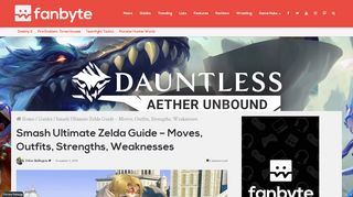 
                            5. Smash Ultimate Zelda Guide – Moves, Outfits, Strengths, Weaknesses