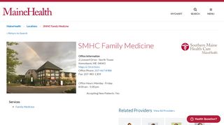 
                            5. SMHC Family Medicine | MaineHealth