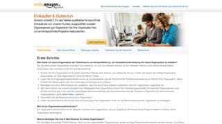 
                            5. smile.amazon.de Org Central: Einkaufen & Gutes tun.