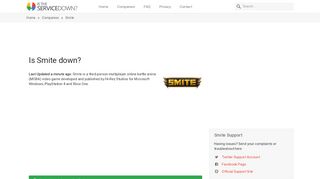 
                            9. Smite down? Current status, problems and outages • Is The ...