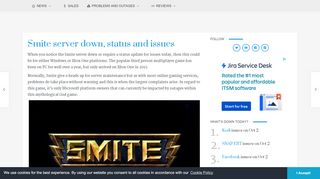 
                            5. Smite server down, status and issues, Aug 2019 | Product ...