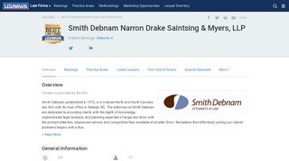 
                            2. Smith Debnam Narron Drake Saintsing & Myers, LLP - Firm Overview