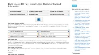 
                            8. SMO Energy Bill Pay, Online Login, Customer Support Information