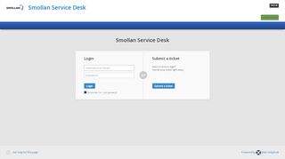 
                            9. Smollan Service Desk - Helpdesk Software Login