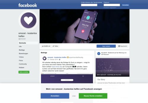 
                            5. smoost - kostenlos helfen - Startseite | Facebook