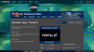 
                            1. Smooth Jazz - Portal 2 | SiIvaGunner Wikia | FANDOM powered by Wikia