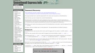 
                            5. Smoothwall - Password Recovery