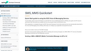 
                            4. SMS, MMS Quickstart - Documentation - Syniverse ...