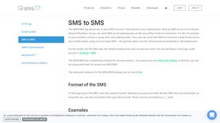 
                            4. SMS to SMS - sms77.io