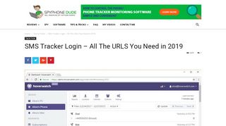 
                            7. SMS Tracker Login - All The URLS You Need - My Top Picks