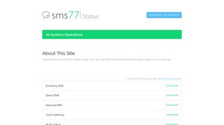 
                            1. sms77.io Status