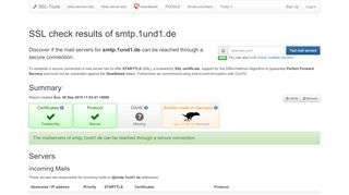 
                            8. smtp.1und1.de - TLS / STARTTLS Test · SSL-Tools