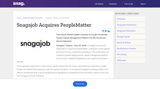 
                            11. Snagajob Acquires Peoplematter | Snagajob